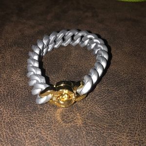 Rustic cuff lock bracelet